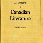 Lorne Pierce. [Prospectus] An Outline of Canadian Literature. 1 folded leaf. On loan from a private collection