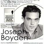 Poster - Joseph Boyden reading