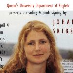 Poster - Johanna Skibsrud reading