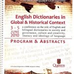 Program for English Dictionaries in Global and Historical Context conference
