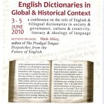 Poster for English Dictionaries in Global and Historical Context conference